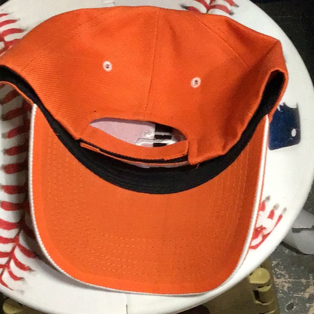 San Francisco Giants Men’s Orange Adjustable Hat Cap - Picture 2 of 3